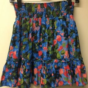Susina Floral Smocked Skirt Size S